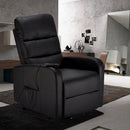 Poltrona Alzapersona Elettrica 1 Motore 71x76x116 cmin Similpelle Nero