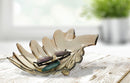 Svuota Tasche Leaf 33x20x11 cm Vetro Grigio