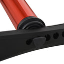 Rullo Bici Allenamento Lunghezza Regolabile 145x56x10,5 cm  Nero e Rosso