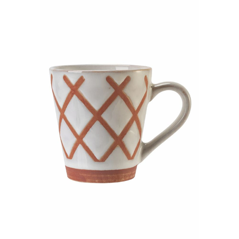 Set 4 Tazzine da Caffè con Piattino Ø6,5x6 cm in Gres VdE Tivoli 1996 Geometry