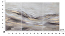 Dipinto su Tela Monty Set 3 Pz 45x2,7x80-60x2,7x80 cm in Legno di Pino e Canvas Multicolor