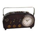 Orologio in metallo nero tondo cm 33x7x22,5