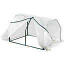 Mini Serra da Giardino e Balcone 99x71x60 cm in Plastica PE e Acciaio con Chiusura a Zip