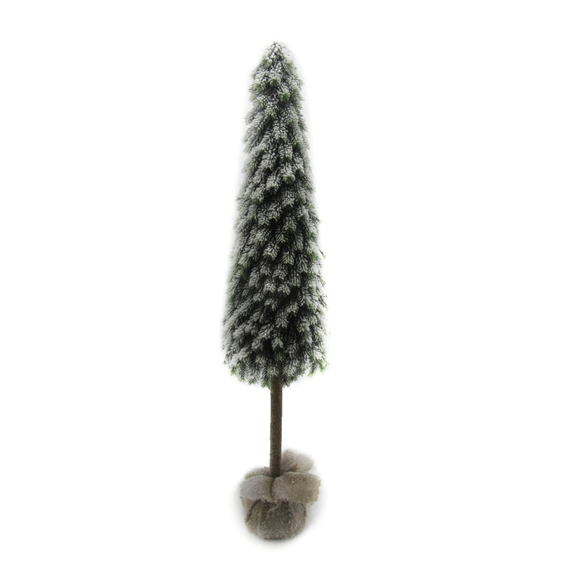 Albero di Natale Artificiale H122cm Cono Verde Innevato