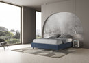 Letto Matrimoniale Large Azelia Blu Varie Misure