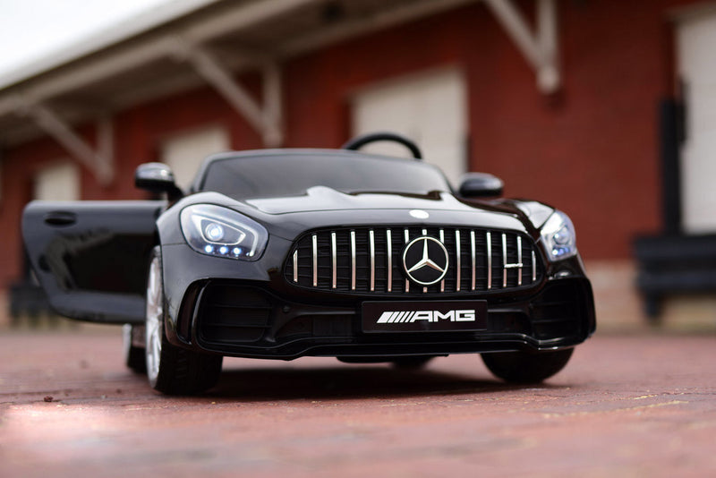 Macchina Elettrica per Bambini 2 Posti 24V con Licenza Mercedes GTR AMG Nera