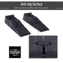 Set 2 Rampe per Auto Max 5 Tonnellate 91x30x21 cm in Plastica Neri