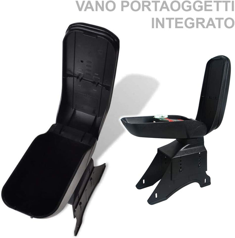 Bracciolo Auto Centrale Universale Poggia braccio con Portaoggetti Similpelle