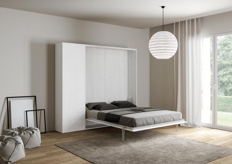 Letto Matrimoniale a Scomparsa Salvaspazio Kentaro H210 cm Bianco