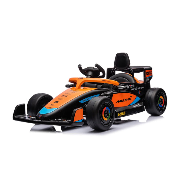 Macchina Elettrica per Bambini 12V Licenza McLaren F1 Team Nera e Arancione prezzo