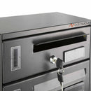 Cassette Postali 23x18x30 cm Artigian 2 Posti in Metallo Antracite