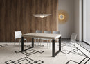 Tavolo Allungabile 160-420x90x77 cm Tecno Premium Cashmere Telaio Antracite 