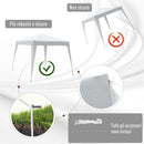 Gazebo Pop-up Impermeabile Bianco 3x3m 