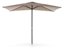 Ombrellone da Giardino 3x2 m Palo Ø38 mm in Alluminio Telo in Poliestere Garden Grigio Chiaro