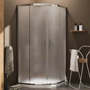 Box Doccia Angolare 2 Ante Scorrevoli in Cristallo Opaco 6mm H185 Fosterberg Dragor Varie Misure