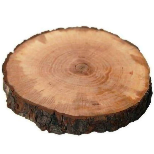 Tagliere Rotondo In Legno Corteccia  Diametro 25-28 Tronco Vassoio Centrotavola sconto