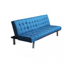 Divano Letto Barry 178x80x71 cm in Tessuto Blu melange