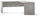 Rechter Eckschreibtisch 180x76x169 cm Zement