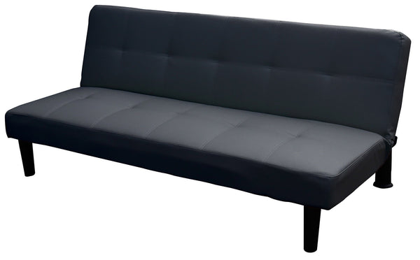 Schlafsofa 3 Sitze 78x112x180 cm in Kunstleder Motti Valentina Dunkelgrau online