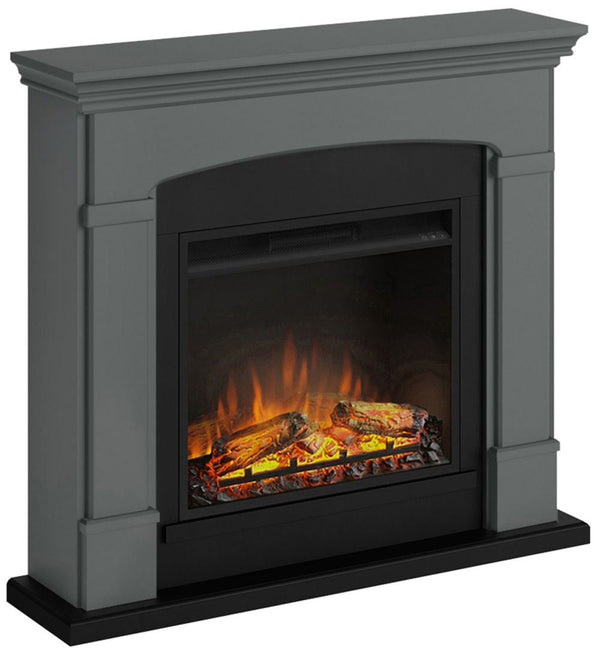 Elektrischer Bodenkamin Flammeneffekt 1500W Tagu Helmi Dunkelgrau sconto