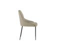 Set 4 Sedie Ginevra 54x63x89 cm in Tessuto Easy-Clean Beige       