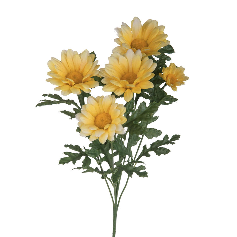 Set 6 Margherite Artificiali Altezza 66 cm Giallo