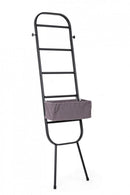 Appendiabiti da Parete con Cestino Portaoggetti in Tessuto