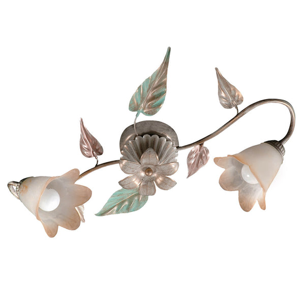 Giulia Deckenleuchte 2xE14 Antiqued Amber Shaded White Glass E-Energy sconto
