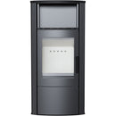 Stufa a Legna 8KW in Acciaio Flig Ventura Nera