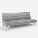 Divano Letto 172x74x75 cm in Tessuto Grigio chiaro