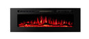 Camino Elettrico da Incasso 46,5x152,4x12,1 cm Effetto Fiamma 1500W Amadeo 60 Nero