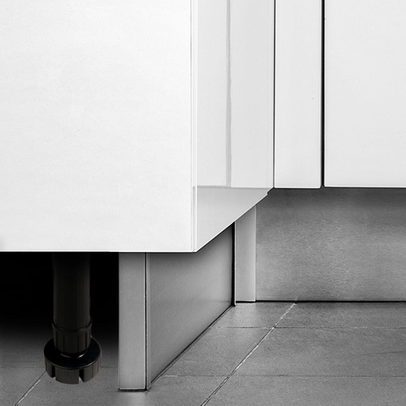 Piedino Regolabile con Base Pre-Assemblata per Mobile 98-115 mm Plastica Nero 40 Pezzi Emuca