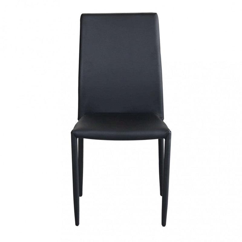 Sedia Cammie 41x50x91 h cm in Similpelle Nero