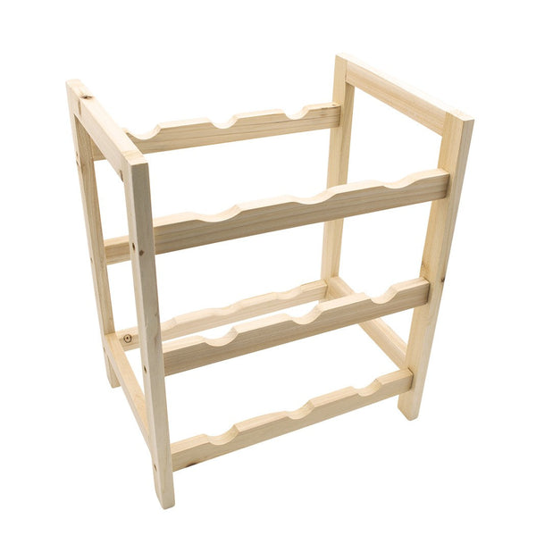 Weinregal für 9 Personen aus hellem Holz prezzo