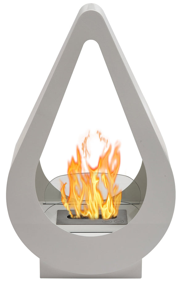 Bioethanol-Bodenkamin 68,8x42 cm Karlsen Pisa White acquista