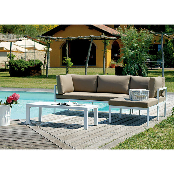 sconto Aluminium-Gartenset Vorghini Maracanà Tortora