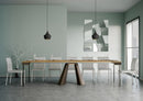Consolle Allungabile 90-300x40x77 cm in Nobilitato Marrone