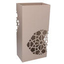 Portaombrelli in metallo tortora rettangolare cm 25x15xh50