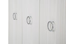 Mobile Shine 120x84x40 cm in Legno MDF e Metallo Bianco