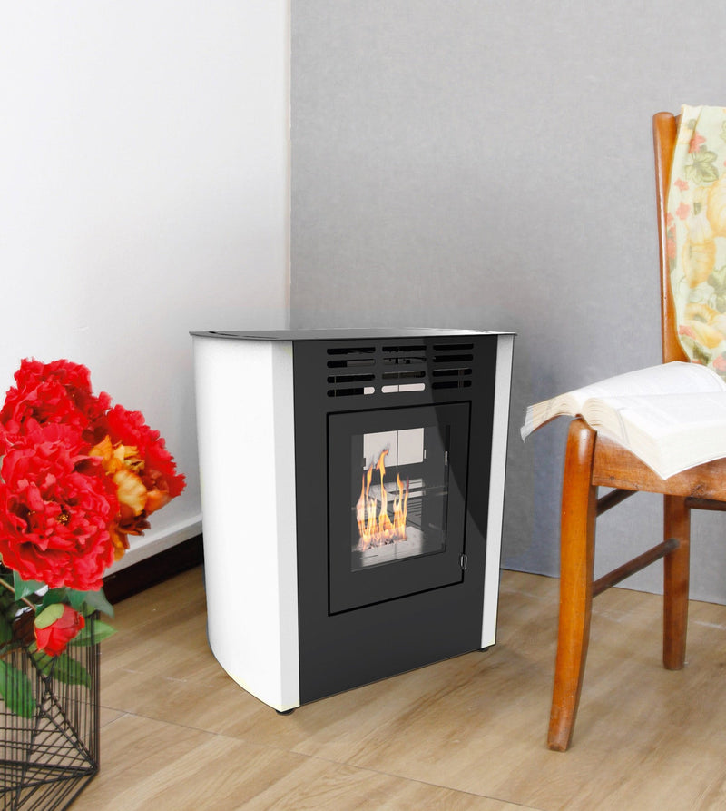 Stufa a Bioetanolo da Interno 3kW Vannini Melodia Junior Ventilata Bianca