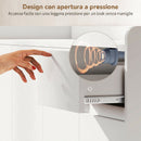Scarpiera Ingresso 120x35x100 cm con 4 Ante Push-to-Open Ripiani Regolabili Cassetto e 3 Vani Aperti in MDF e Legno di Pino Bianco      