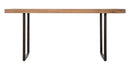 Tavolo da Pranzo Mumbai 175x90x77 cm in Legno di Acacia e in Ferro Marrone e Nero