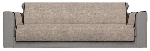 Sofabezug mit Armlehnenbezügen aus braunem Polyester, verschiedene Größen online