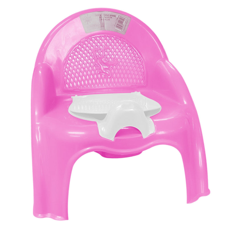 Vasino per Bambini 32x30x30 cm con sportellino Rosa