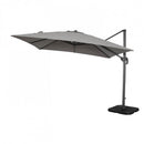 Ombrellone da Giardino Saturno Decentrato 3x4m in Alluminio Antracite Telo Grigio