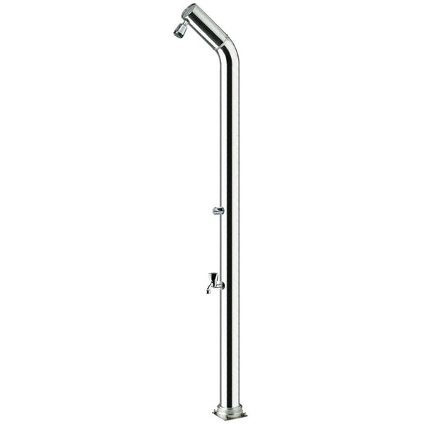 Gartenduscharmatur und Fußwascher ATI Showers UNI-1R Edelstahl eloxiert acquista