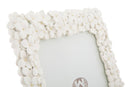 Cornice Floty Glam 21,5x2x26,5 cm in Poliresina e Vetro Oro e Bianco