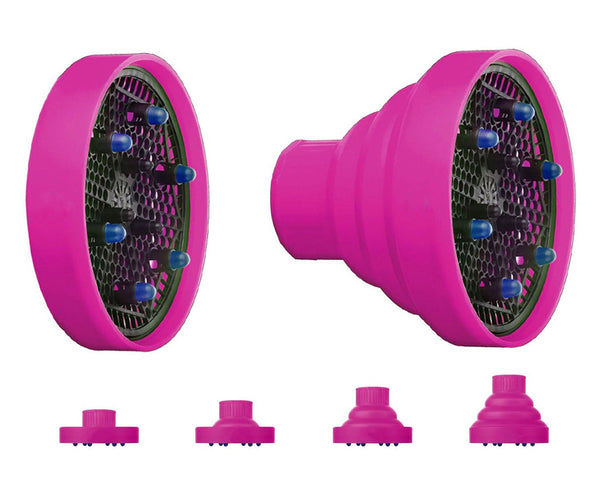 Universal-Diffusor für Haartrockner in Fuchsia, faltbar, Silikon für die Reise acquista