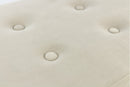 Baule Cassapanca Pouf Contenitore in Velluto Soriani Beige