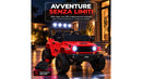 Macchina Elettrica per Bambini Licenza Jeep Wrangler Rubicon 12V con Sedili in Pelle e Telecomando Rosso 